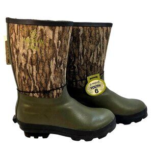 Magellan Youth 6 Waterproof Hunting Boots With Mossy Oak Camo NWT